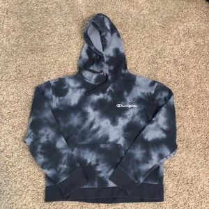 Champion blue tie dye sweater